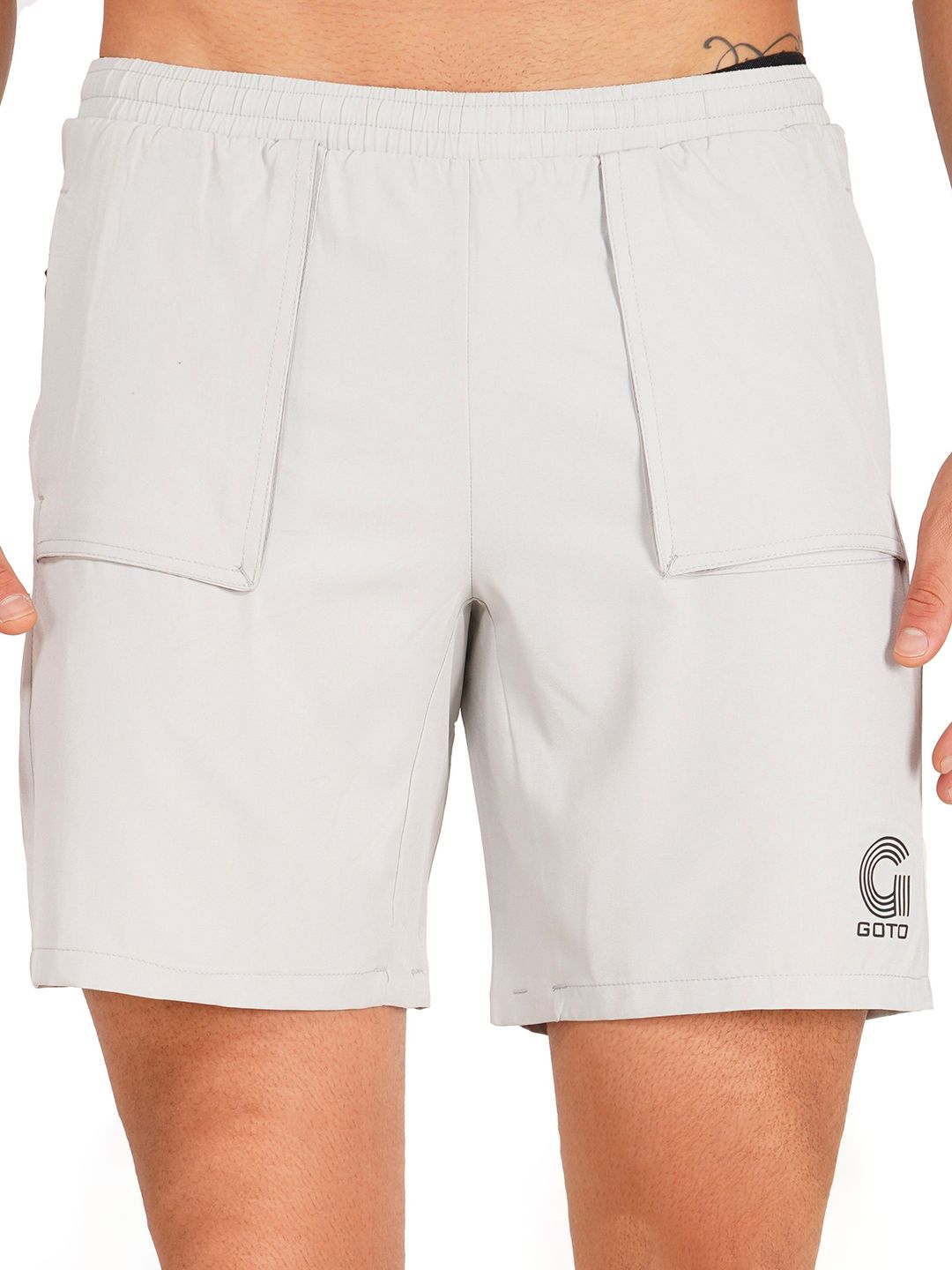 GOTO Men Relexed Fit Mid Rise Training or Gym Sports Shorts