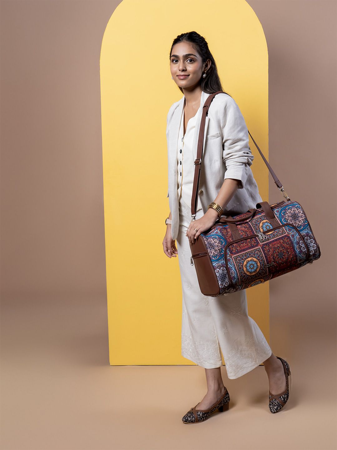 ZOUK Mandala Printed Large Casual Duffel Bag Price in India