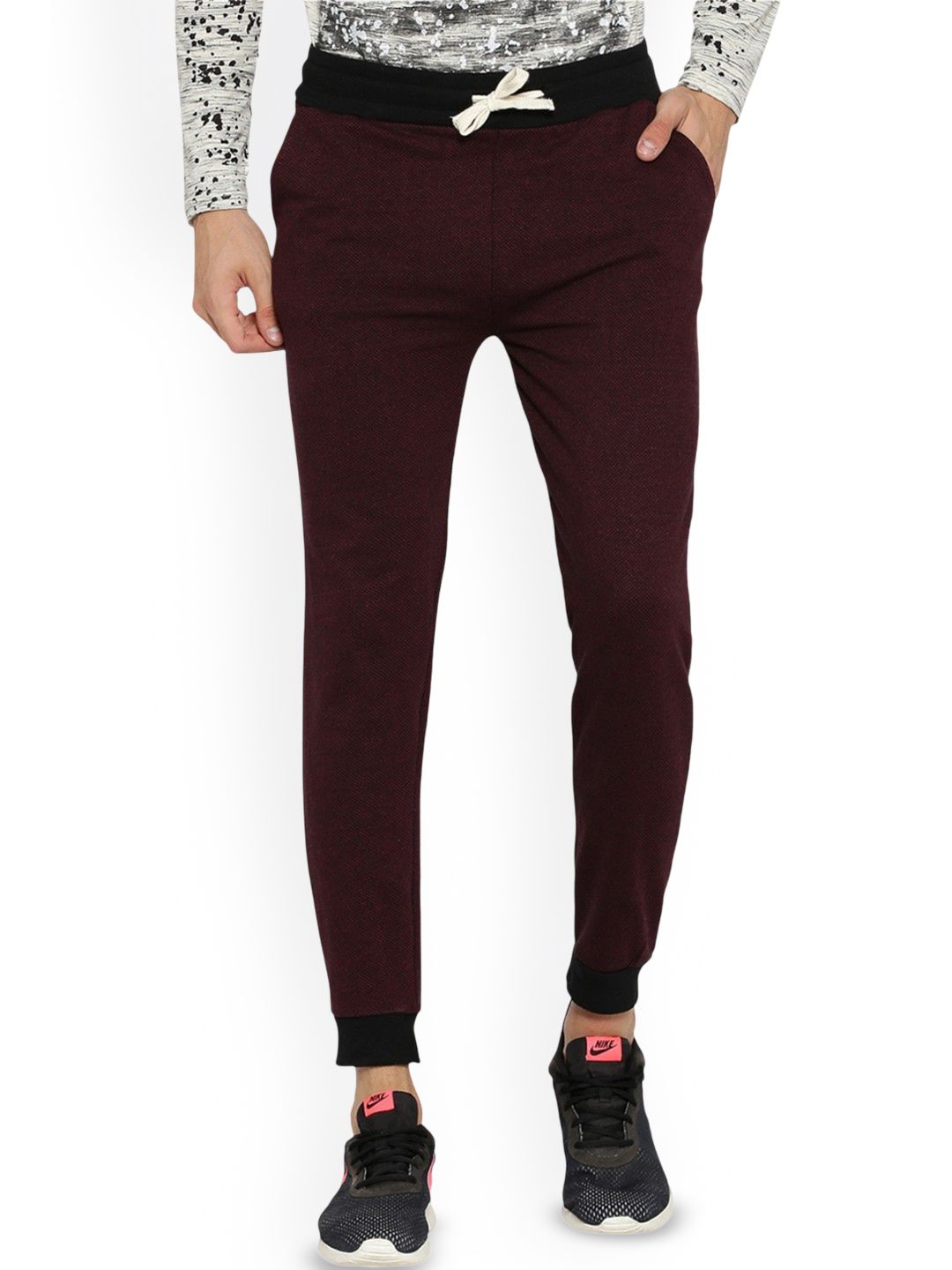 CAHOOT Men Cotton Regular Fit Mid-Rise Joggers