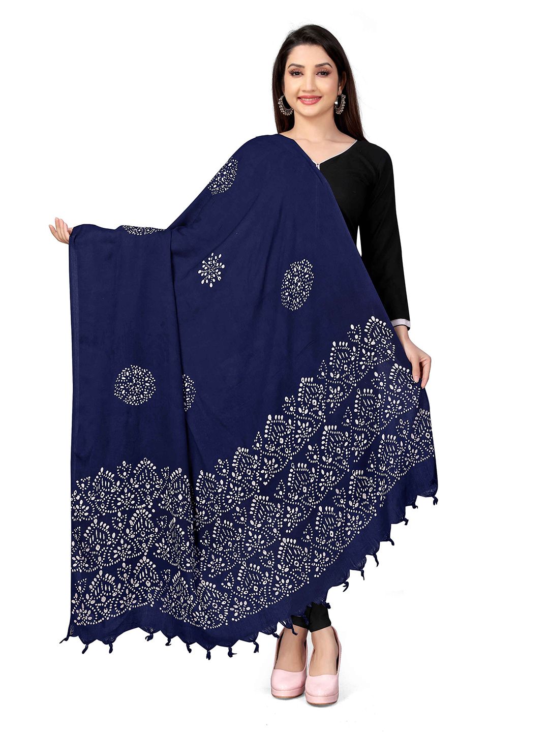 Vicharan Batik Printed Cotton Dupatta