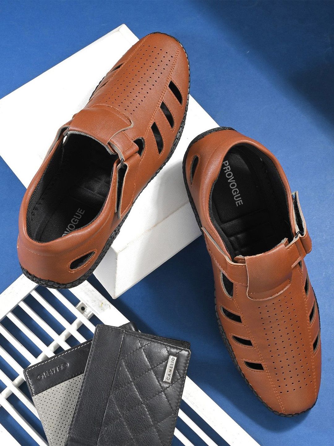 Provogue Men Velcro Fisherman Sandals