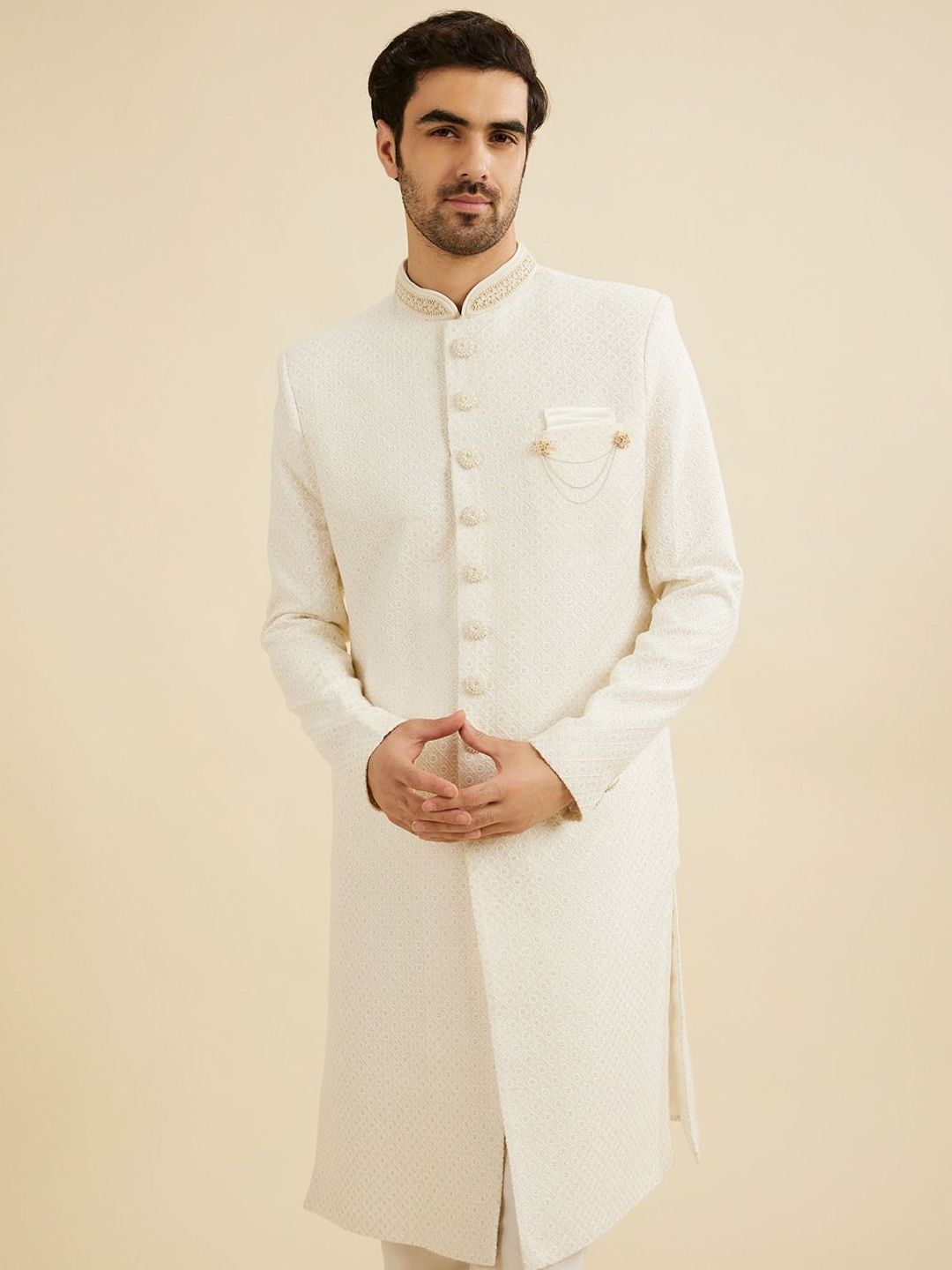 Manyavar Men Embroidered Sherwani Set