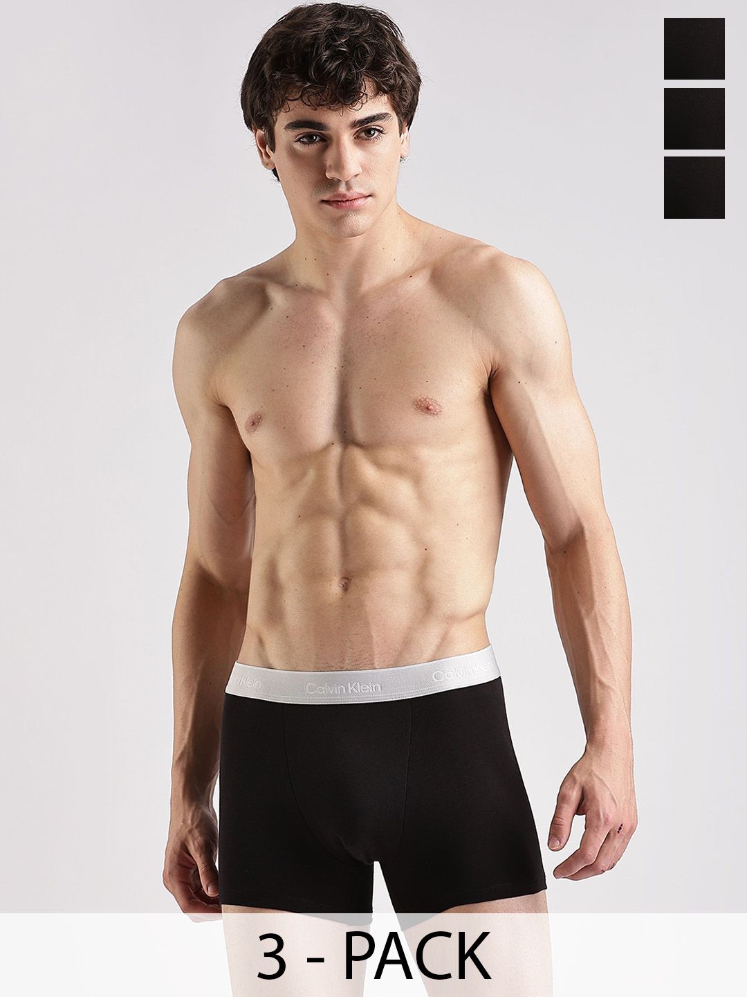 Calvin Klein Underwear Men Pack Of 3 Mid-Rise Short Trunks NB4286840