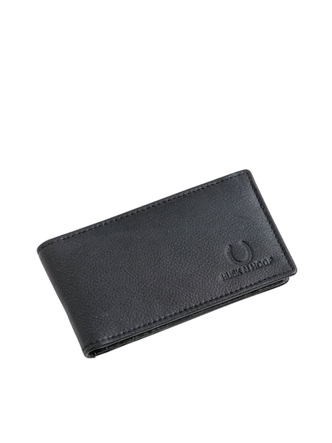 Husk N Hoof Men Textured Leather Card Holder