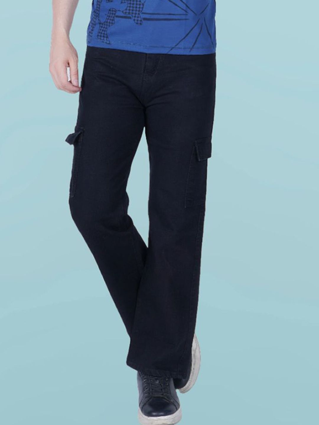 Metronaut Men Regular Fit Classic Cargo Style Jeans