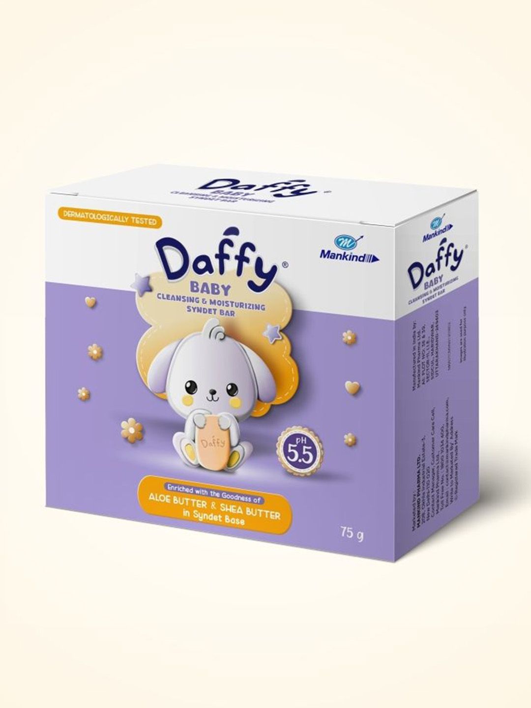 DAFFY Aloe & Shea Butter Cleansing And Mosturizing Baby Soap - 75g