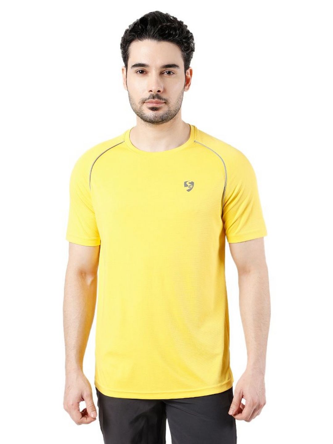 SG Men Solid Round Neck T-shirt