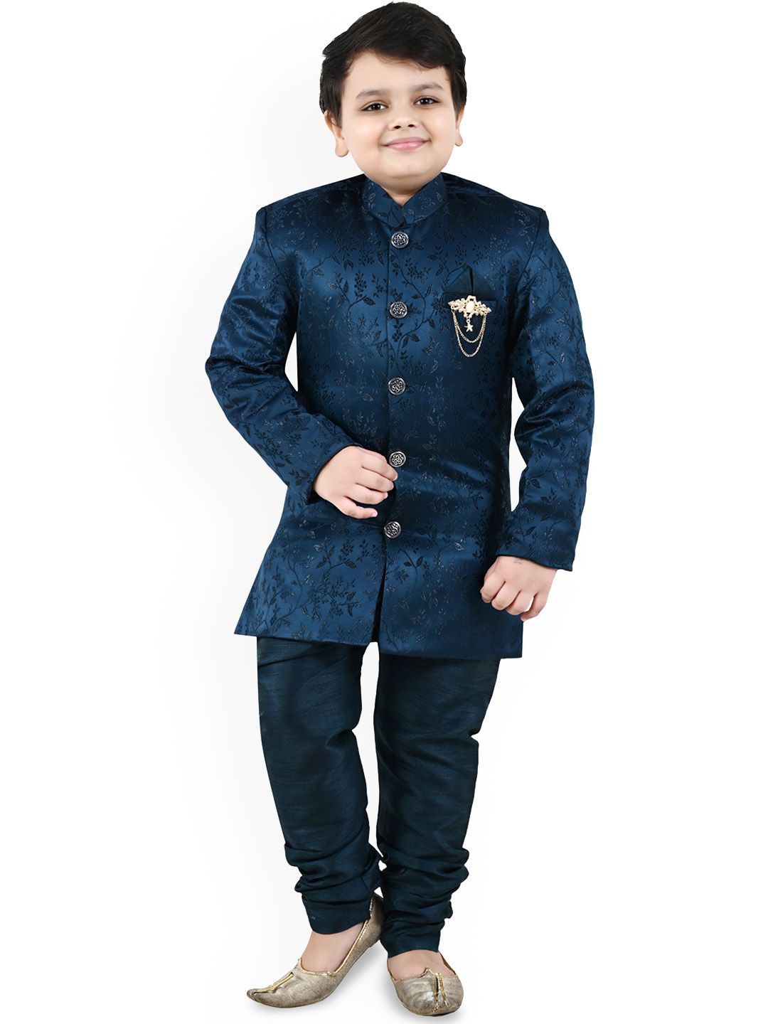 Arshia Fashions Boys Woven Design Sherwani Set