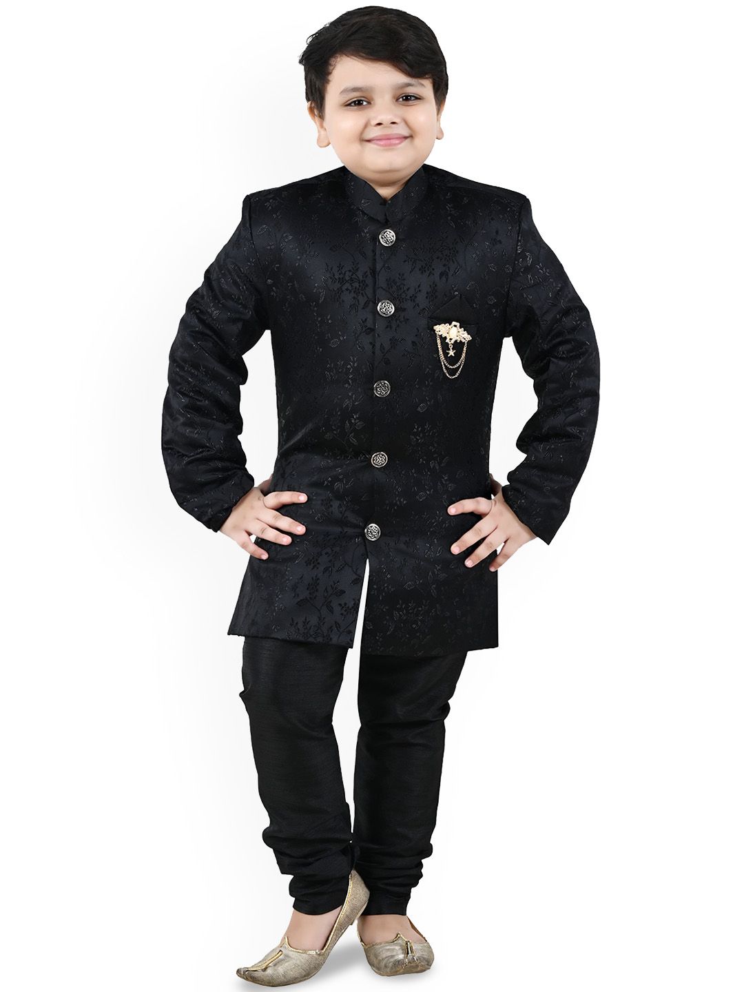 BAESD Boys Woven Design Sherwani Set