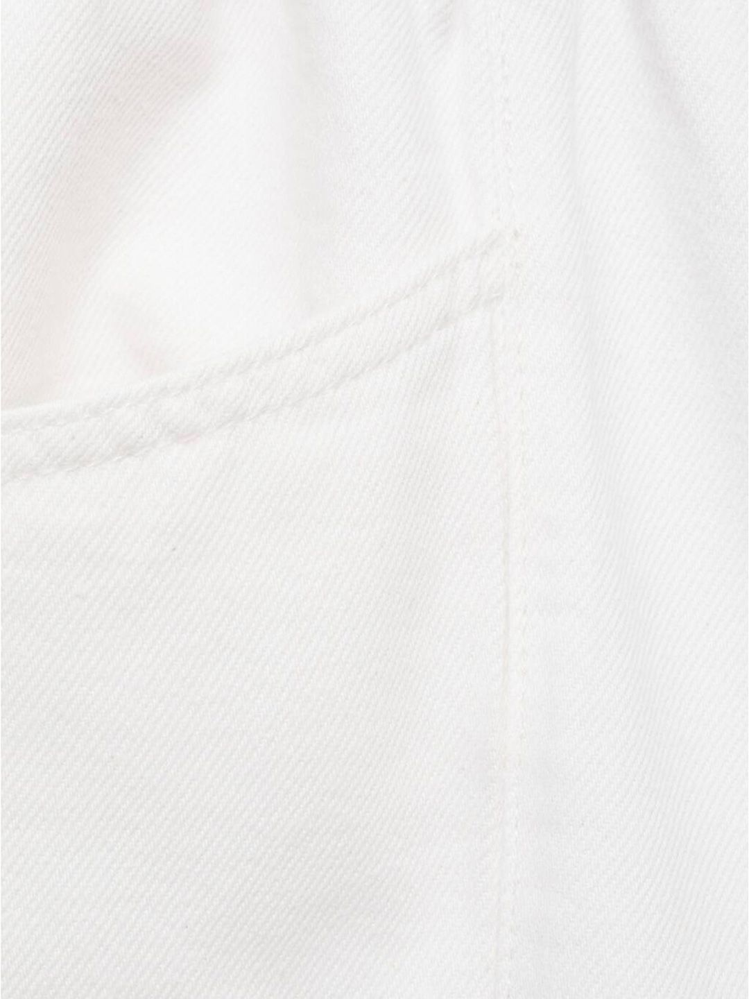 Mid-Rise Pure Cotton Denim Paper Bag Shorts with Belt