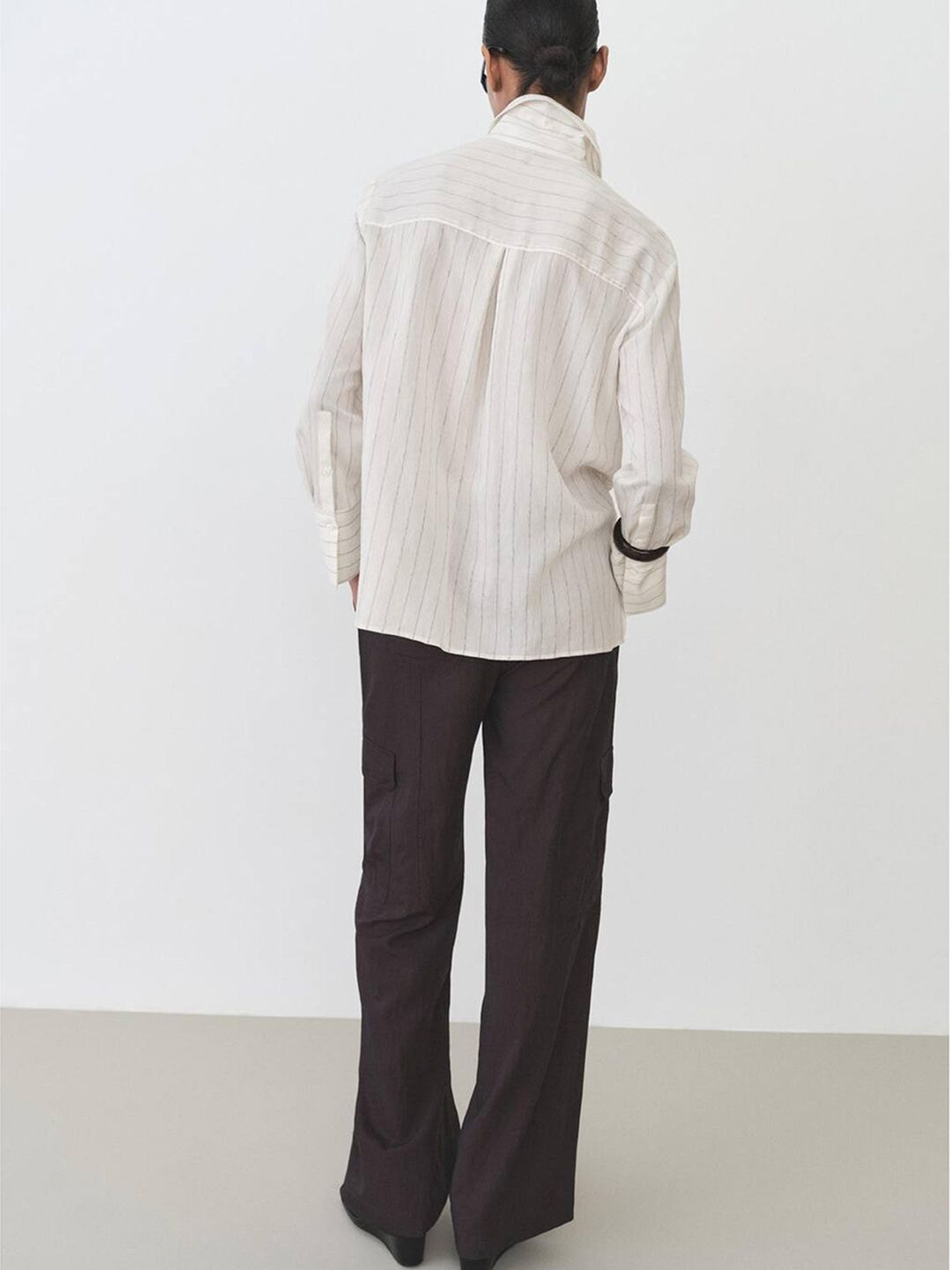 Vertically Striped Regular Fit Casual Shirt