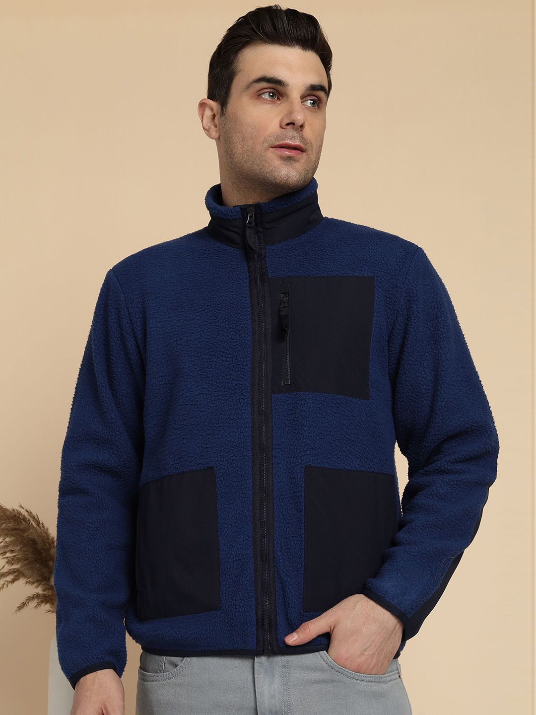 Alan Jones Men Open Front Jacket