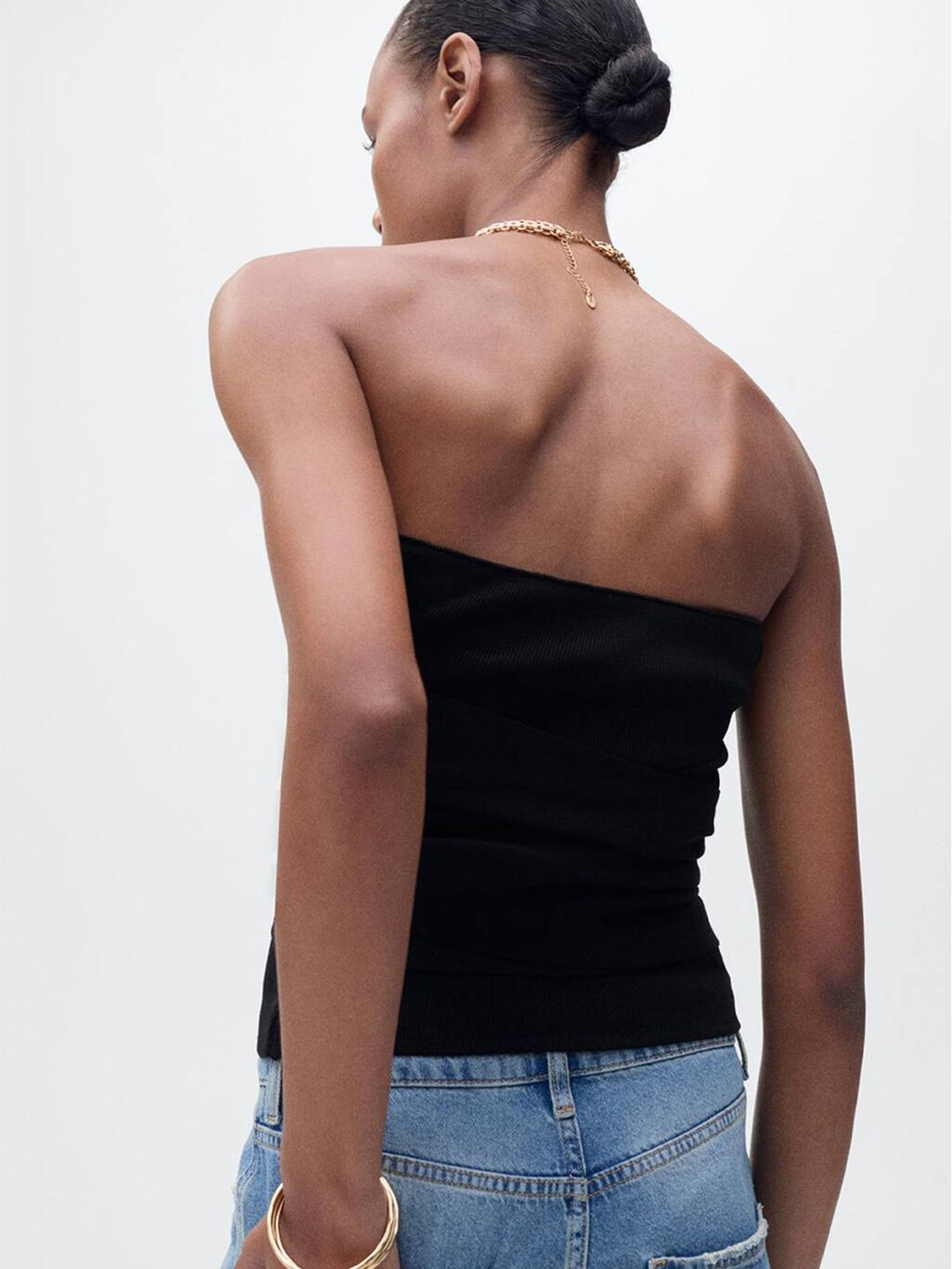 Front Knot Bandeau Top