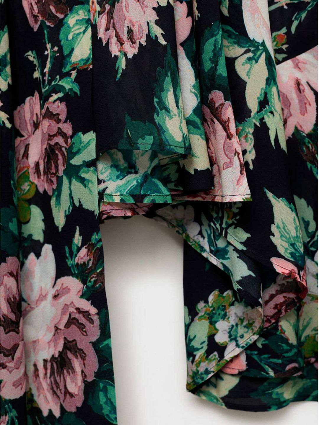 Floral Printed High Neck Top