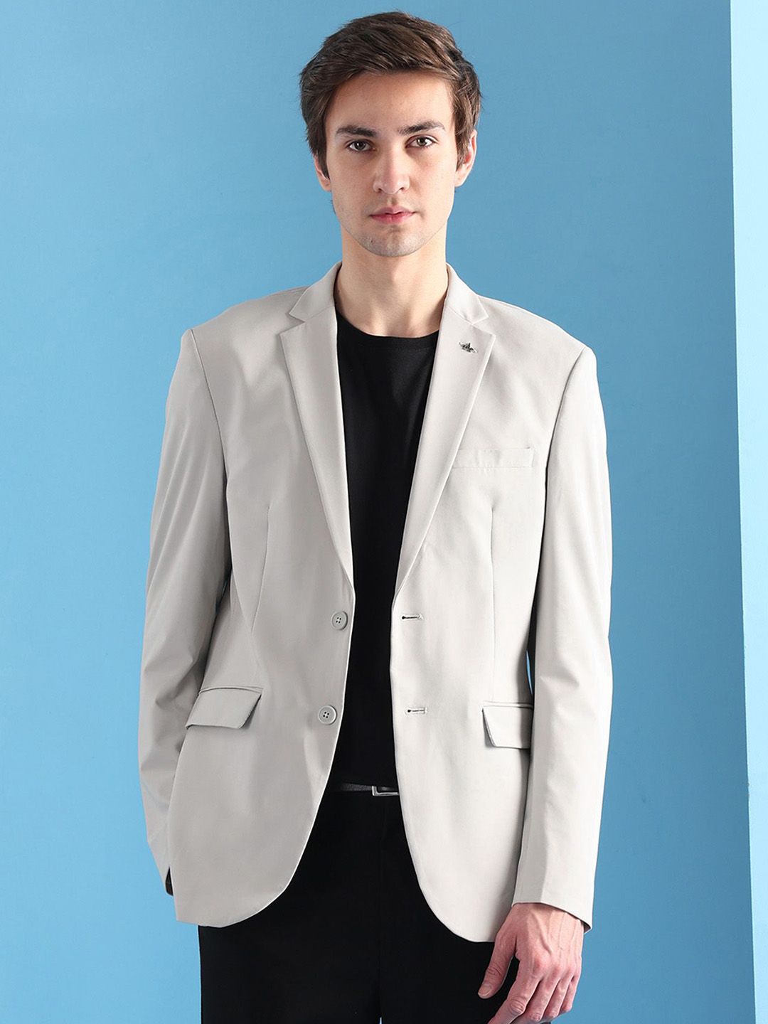 Arrow Slim-Fit Single Breasted Notched Lapel Formal Blazer