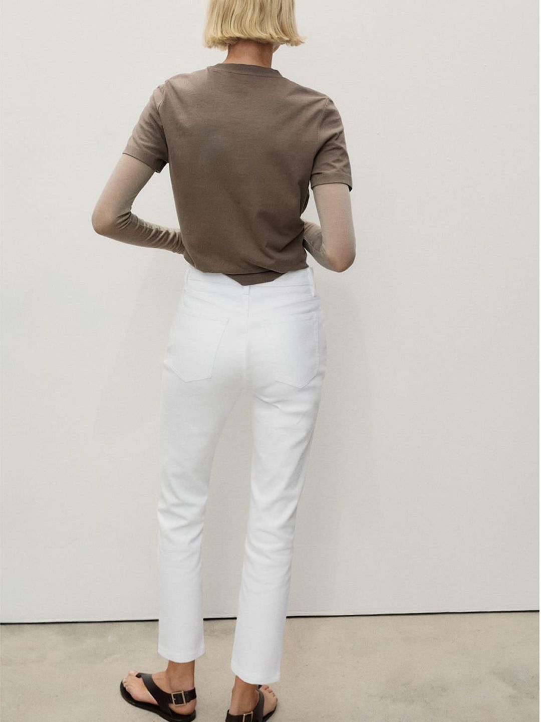 Slim Fit Stretchable Cropped Jeans
