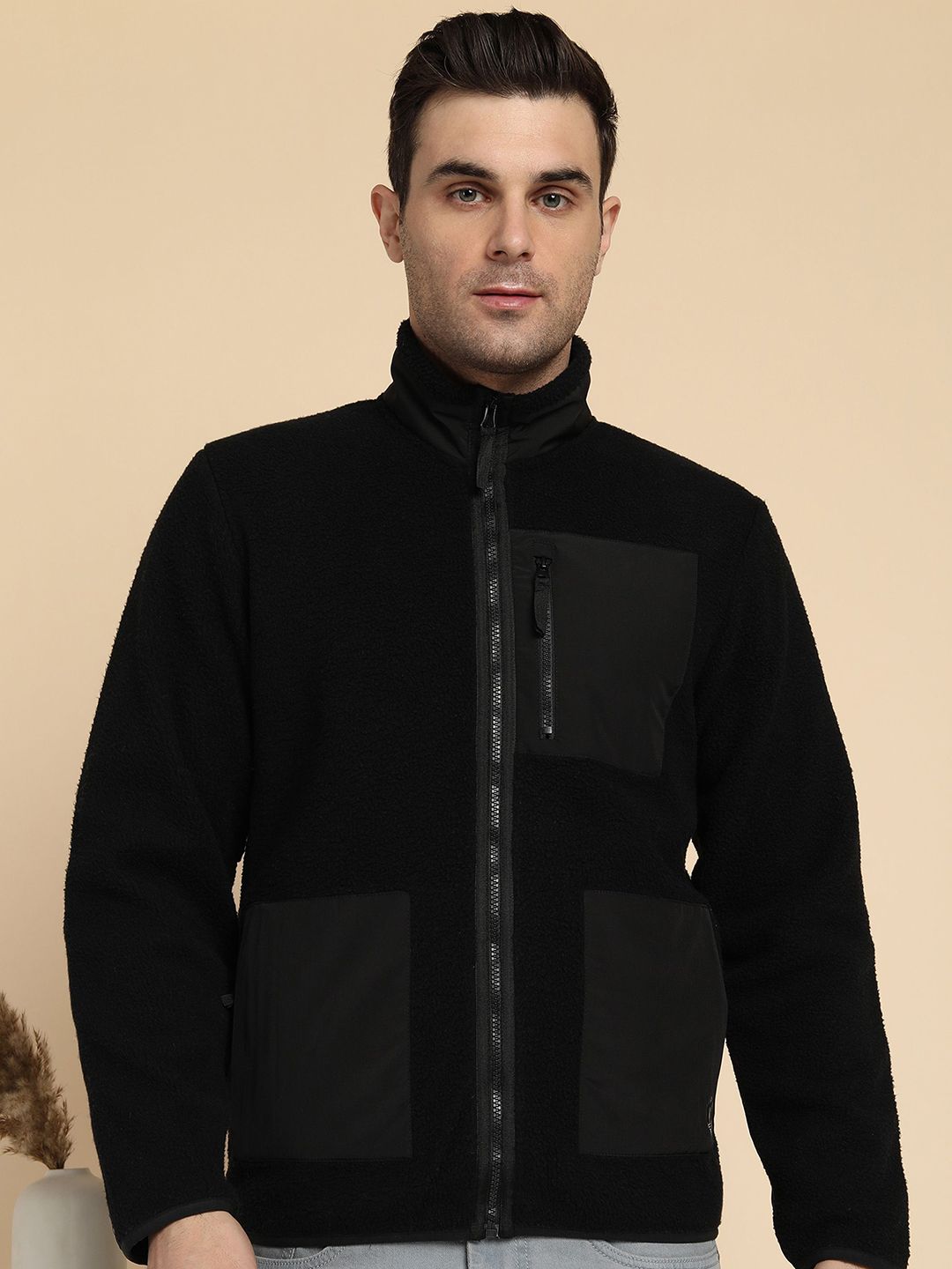Alan Jones Men Open Front Jacket
