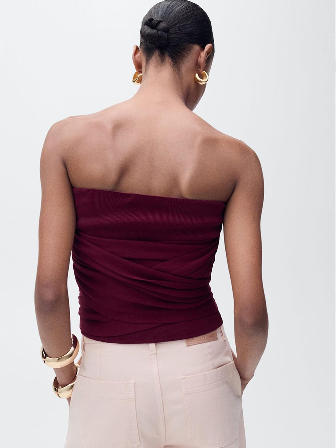Front Knot Bandeau Top