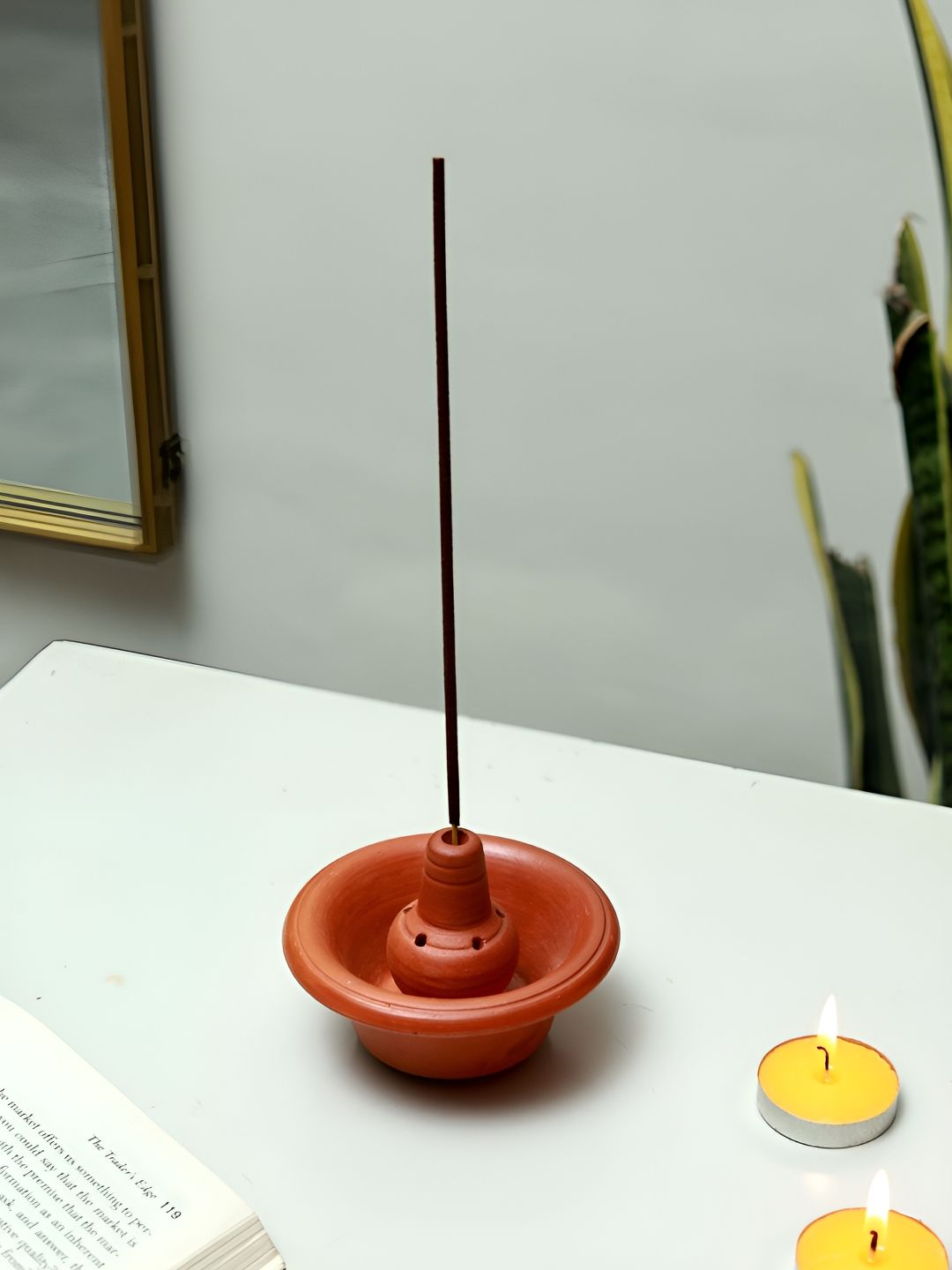 Unravel India Brown Incense Stick Holder