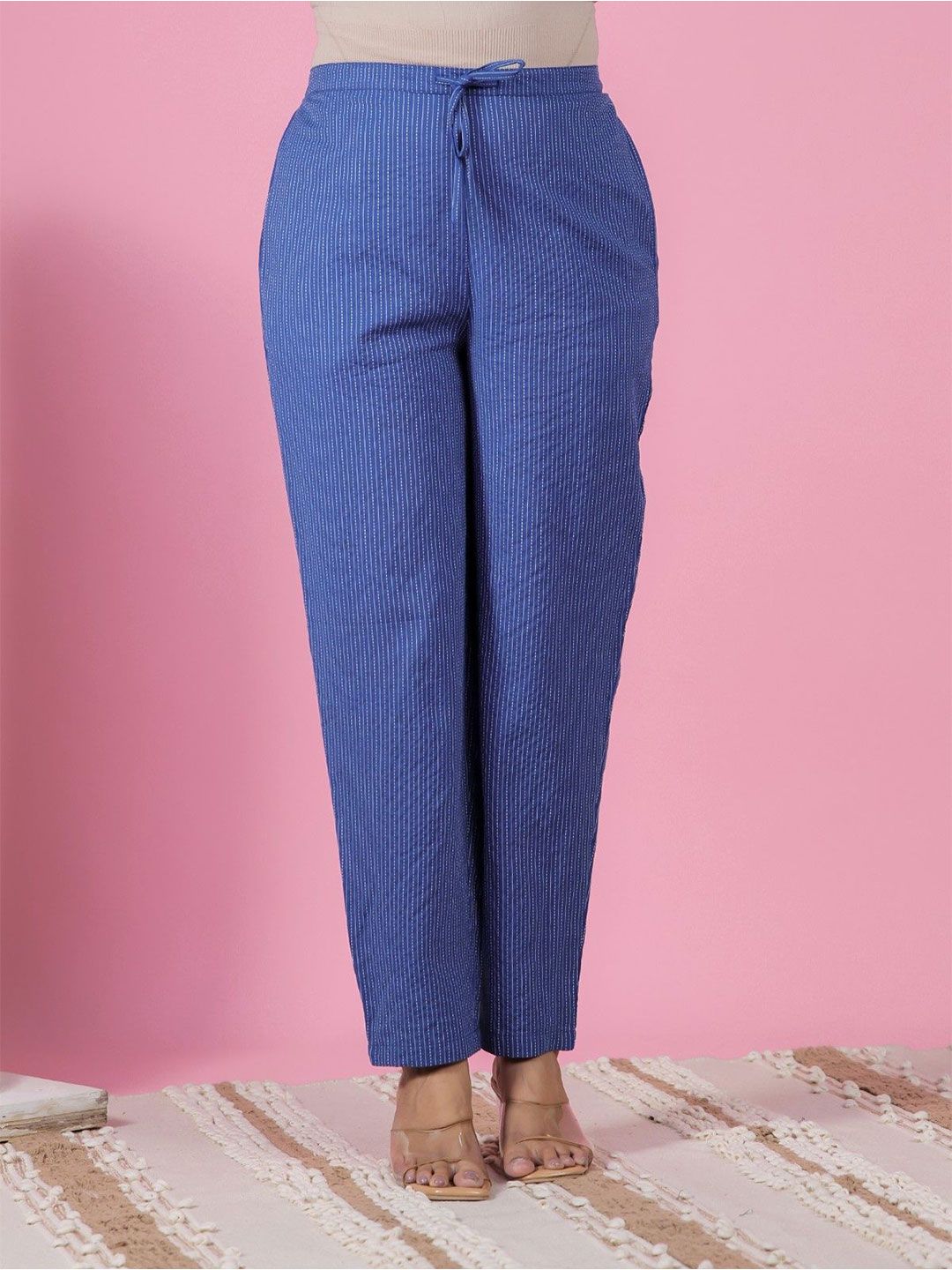 Aramya Women Printed Cotton Trouser