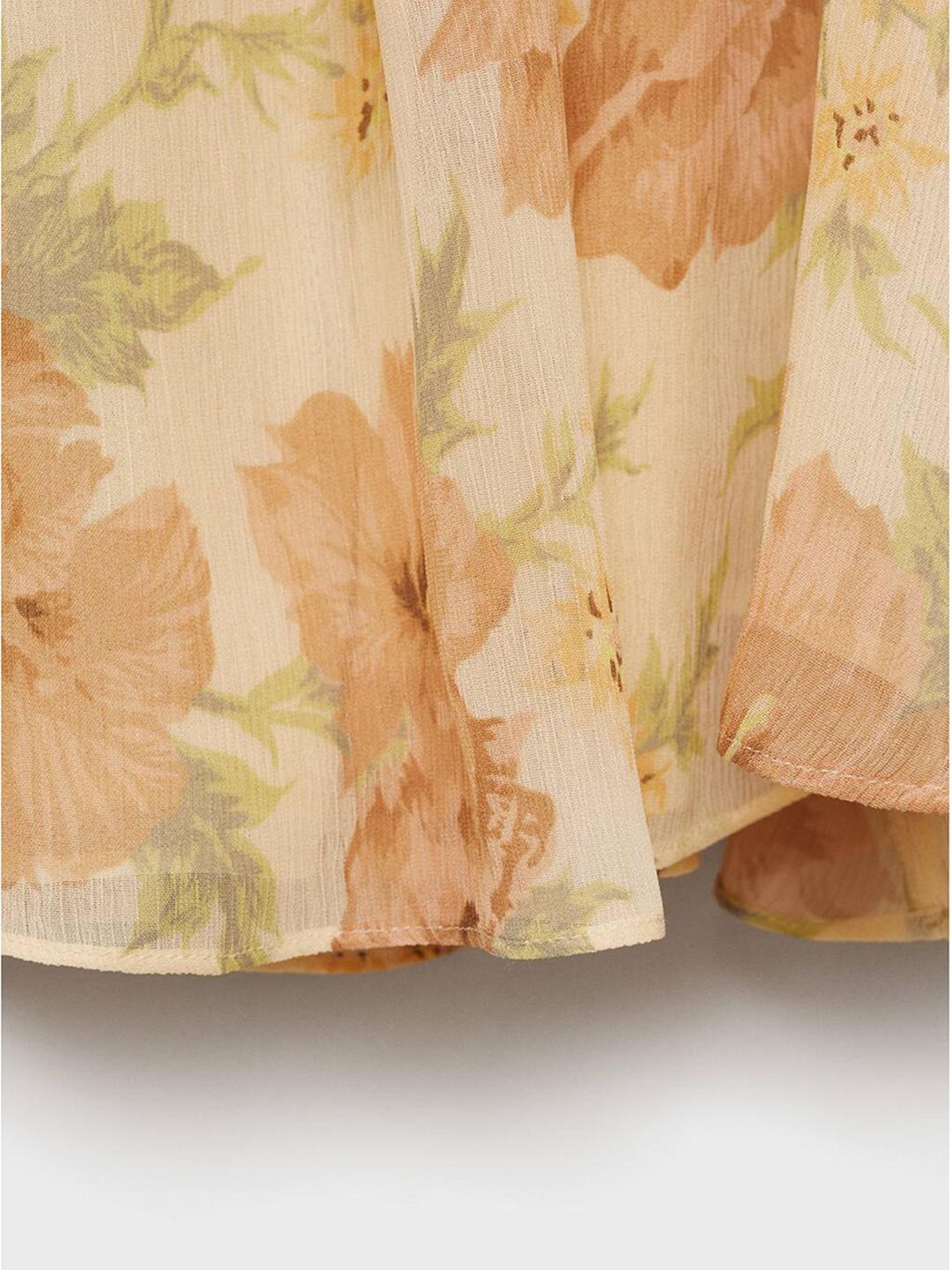 Floral Print Square Neck Top