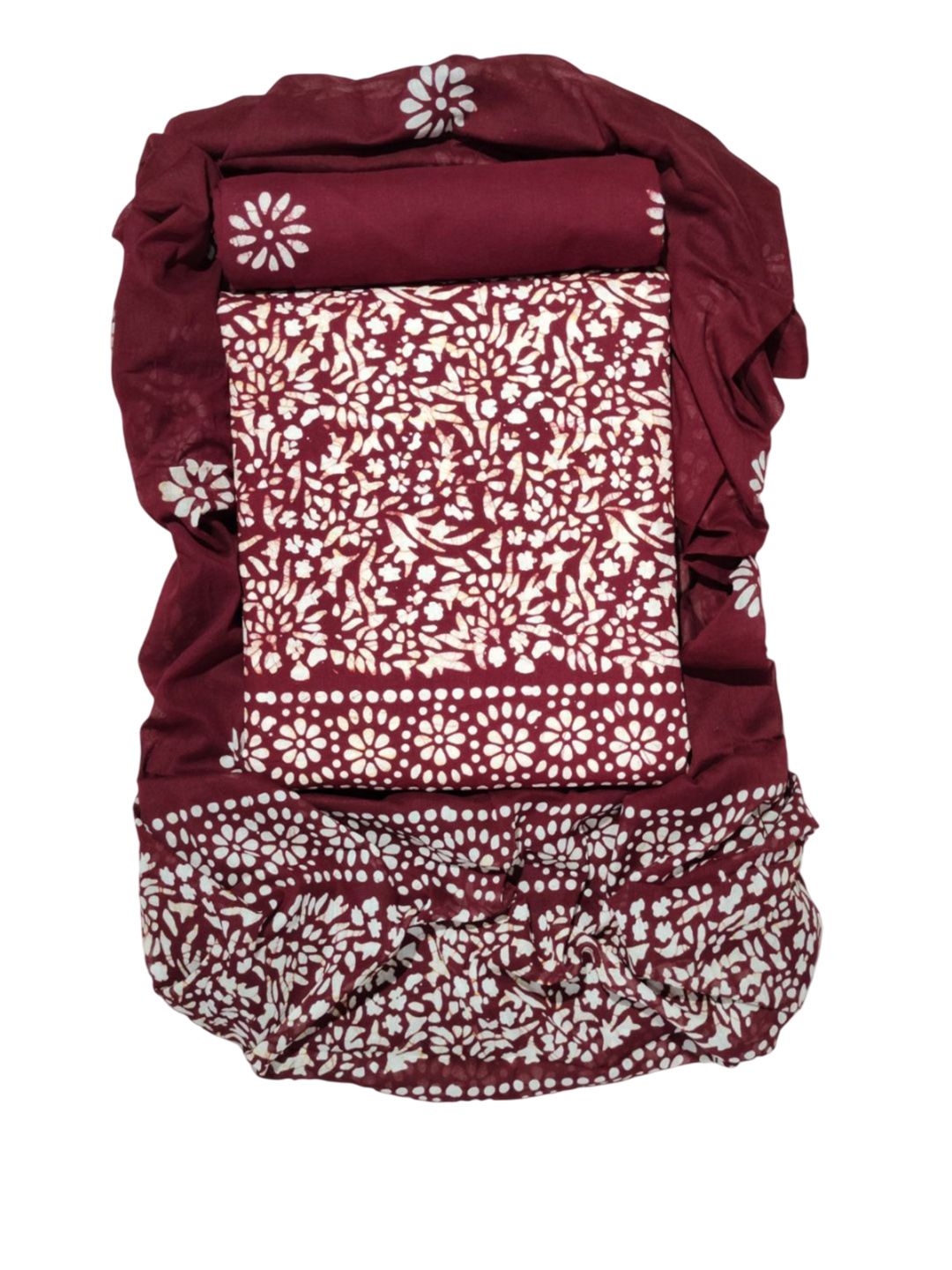 Farooq Dyeing Floral Printed Pure Cotton Unstitched Dress Material