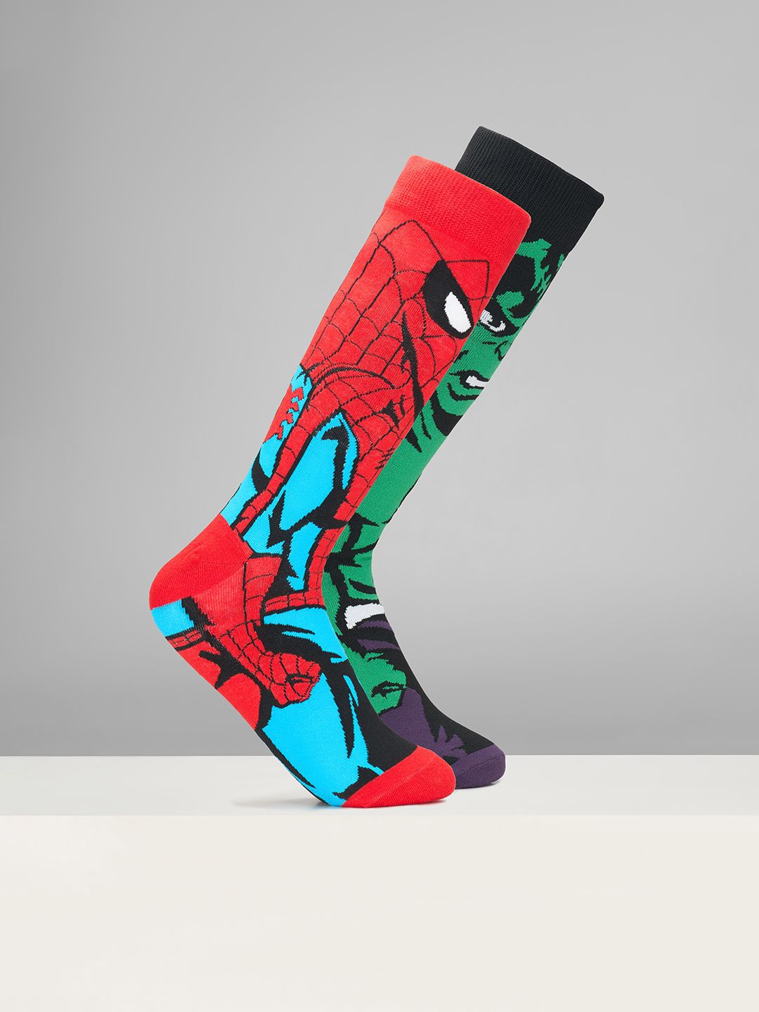 Ajile by Pantaloons Men Pack of 2 Printed Calf Length Socks