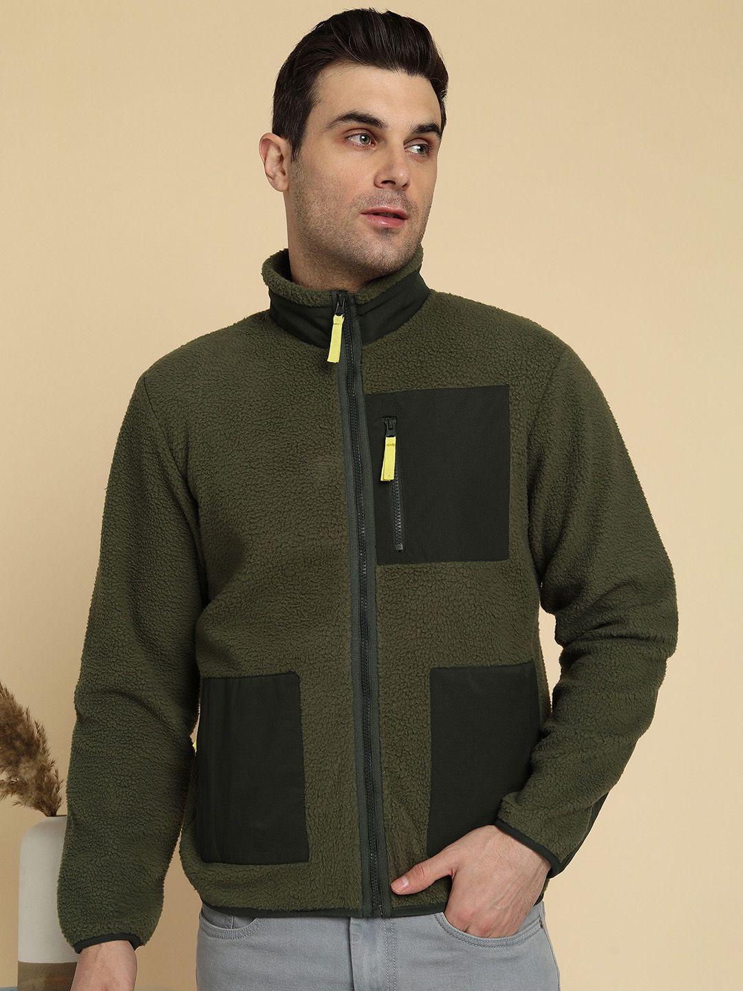 Alan Jones Men Open Front Jacket