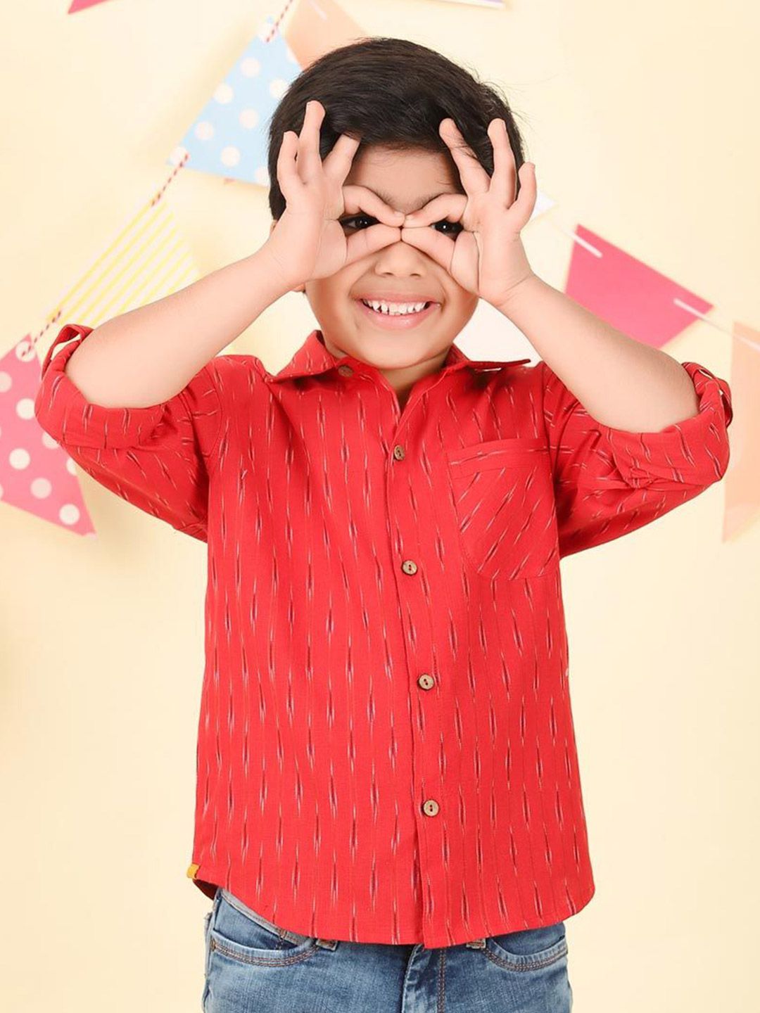 Fabindia Boys Opaque Casual Shirt