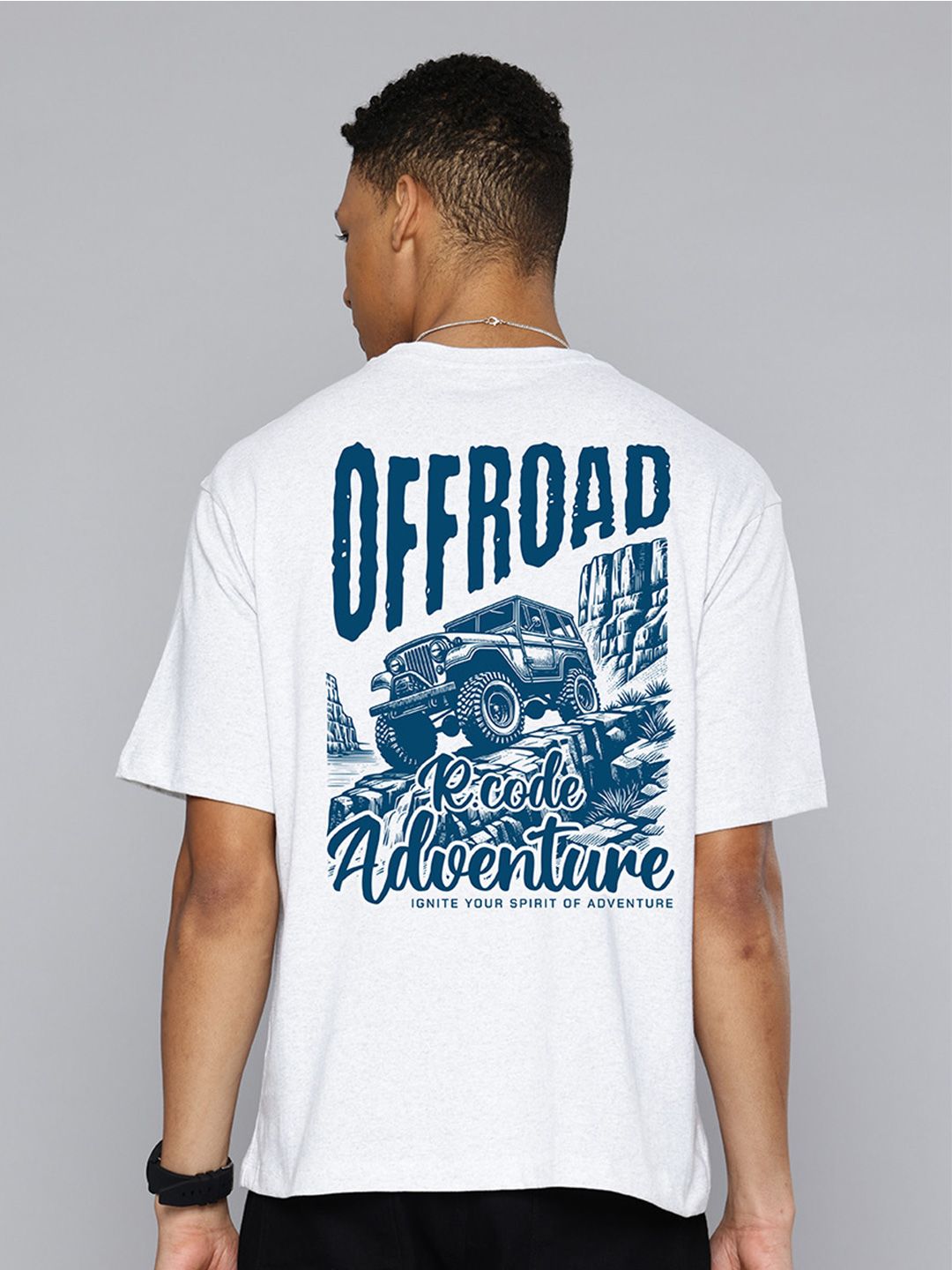 R.Code by The Roadster Life Co. Men Printed T-shirt