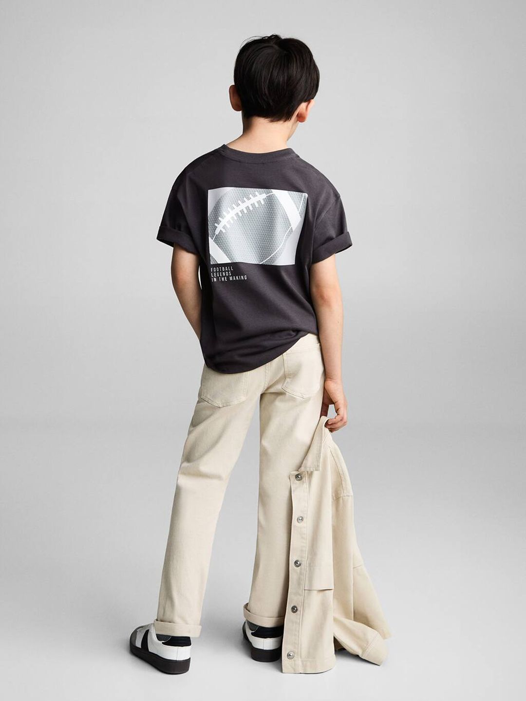 Mango Kids Boys Pure Cotton Printed T-shirt