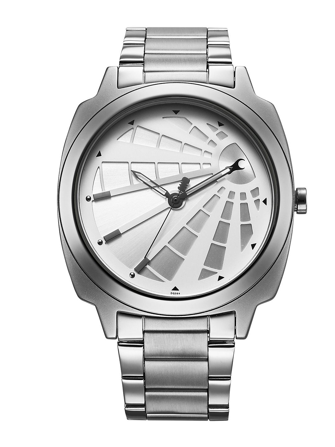 Fastrack Fastrack Men Brass Dial & Stainless Steel Bracelet Style Straps Analogue Watch 3322SM01