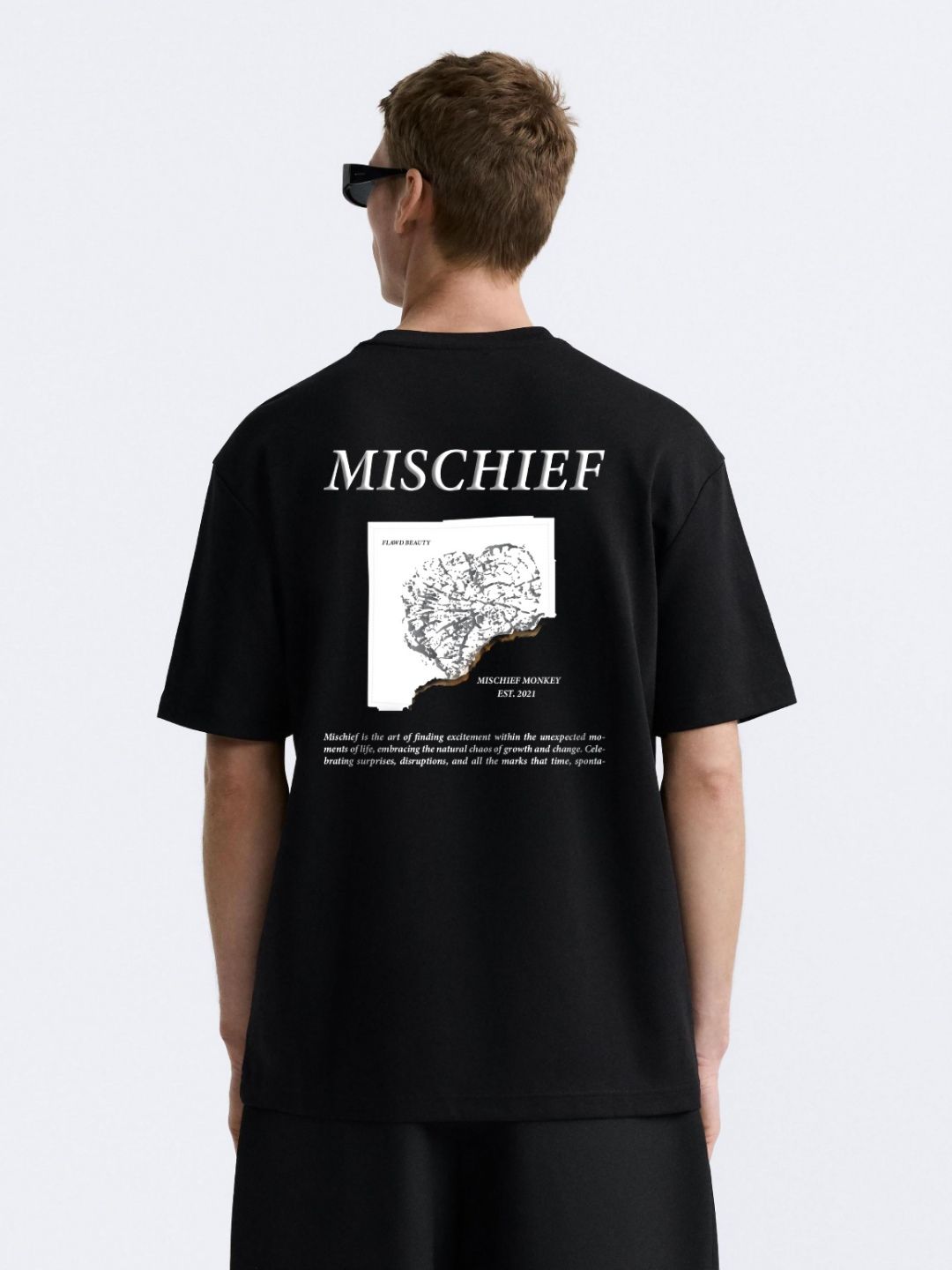 MISCHIEF MONKEY Men Applique T-shirt