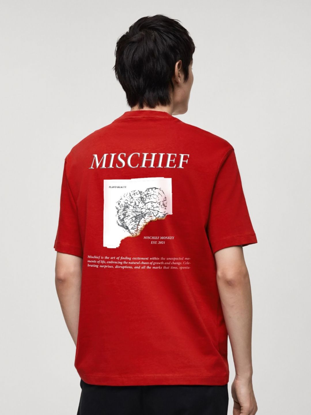 MISCHIEF MONKEY Men Applique T-shirt