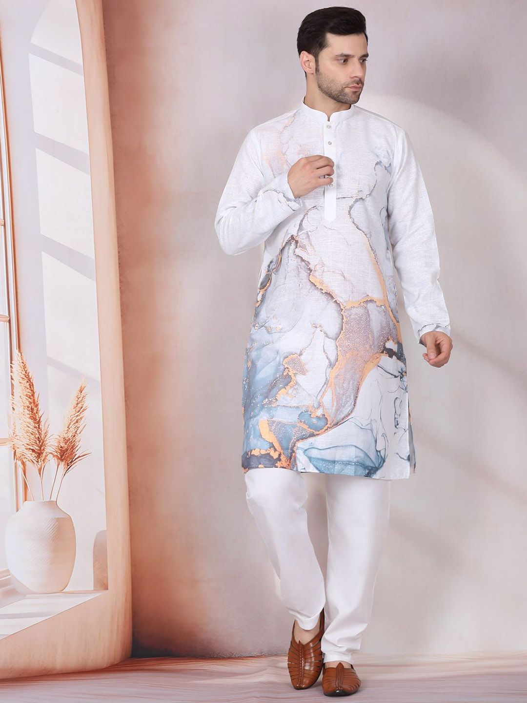 KRAFT INDIA Men Printed Kurta