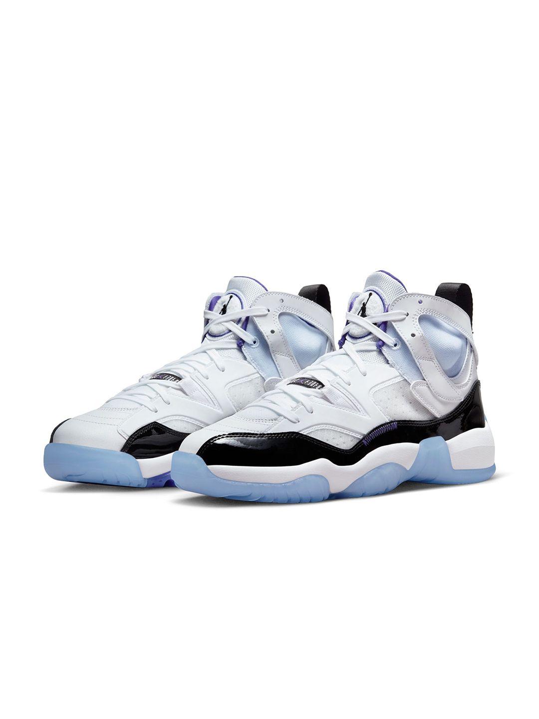 Buy Nike Men White Leather Jumpman Two Trey Basketball Shoes