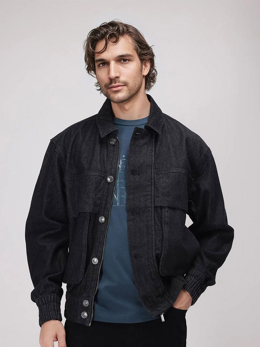 RARE RABBIT Men Jacket with Patchwork