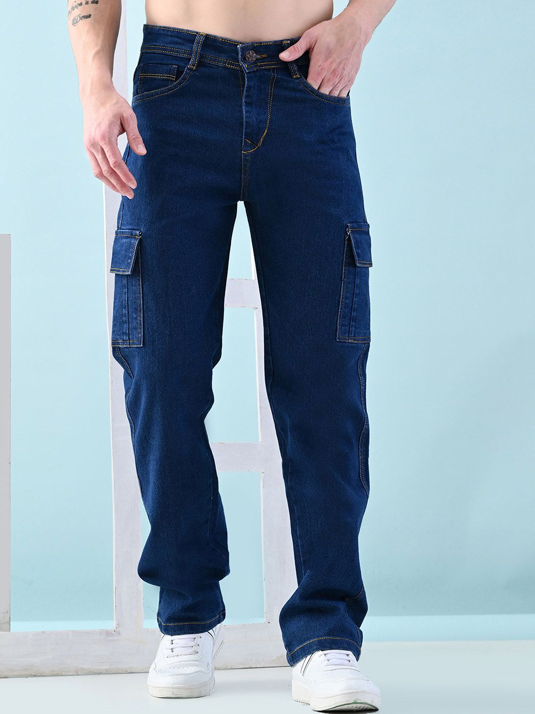 Moda Rapido Men Classic Low Distress Jeans