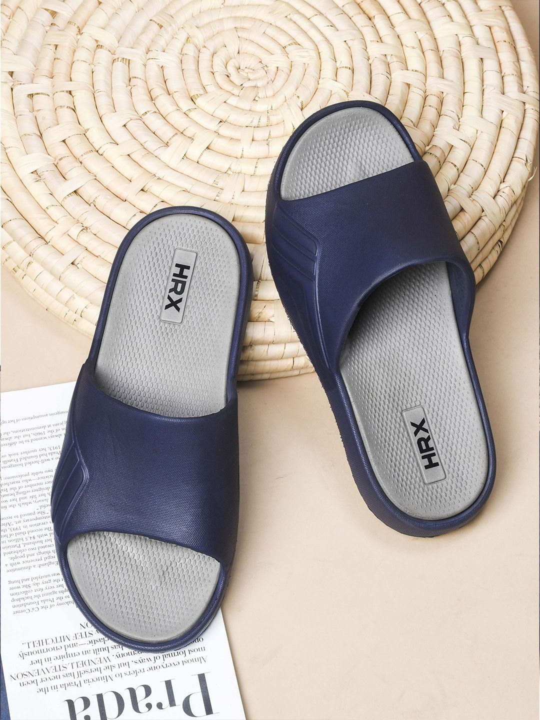 HRX by Hrithik Roshan Men Rubber Sliders