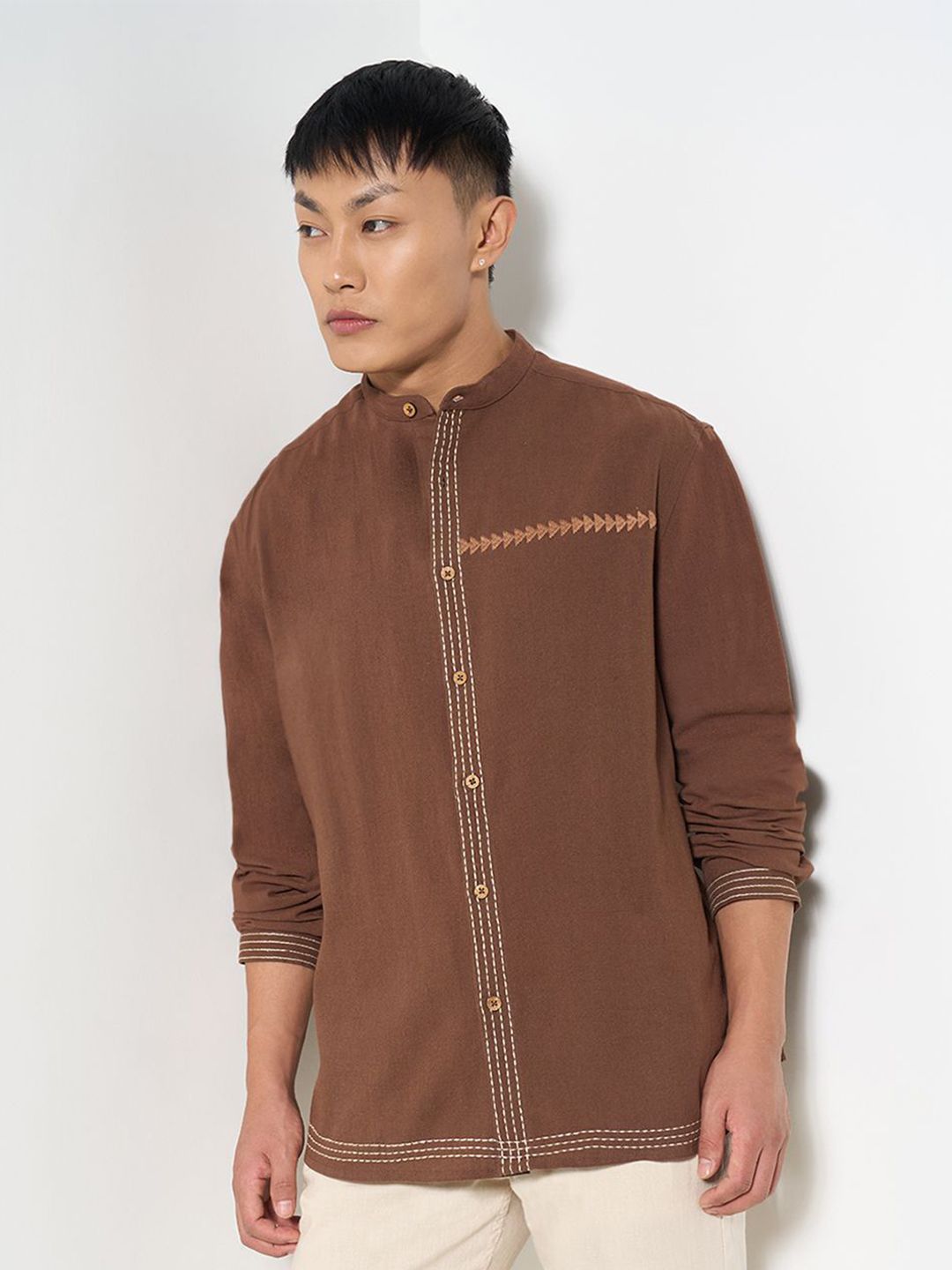 7 Alt by Pantaloons Men Opaque Casual Shirt