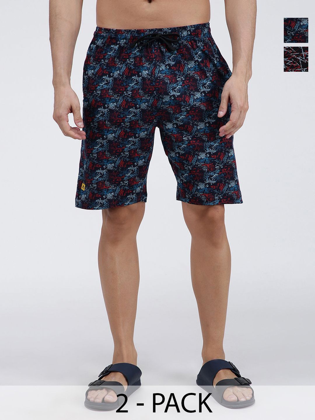AMUL COMFY Men 2 Printed Lounge Shorts