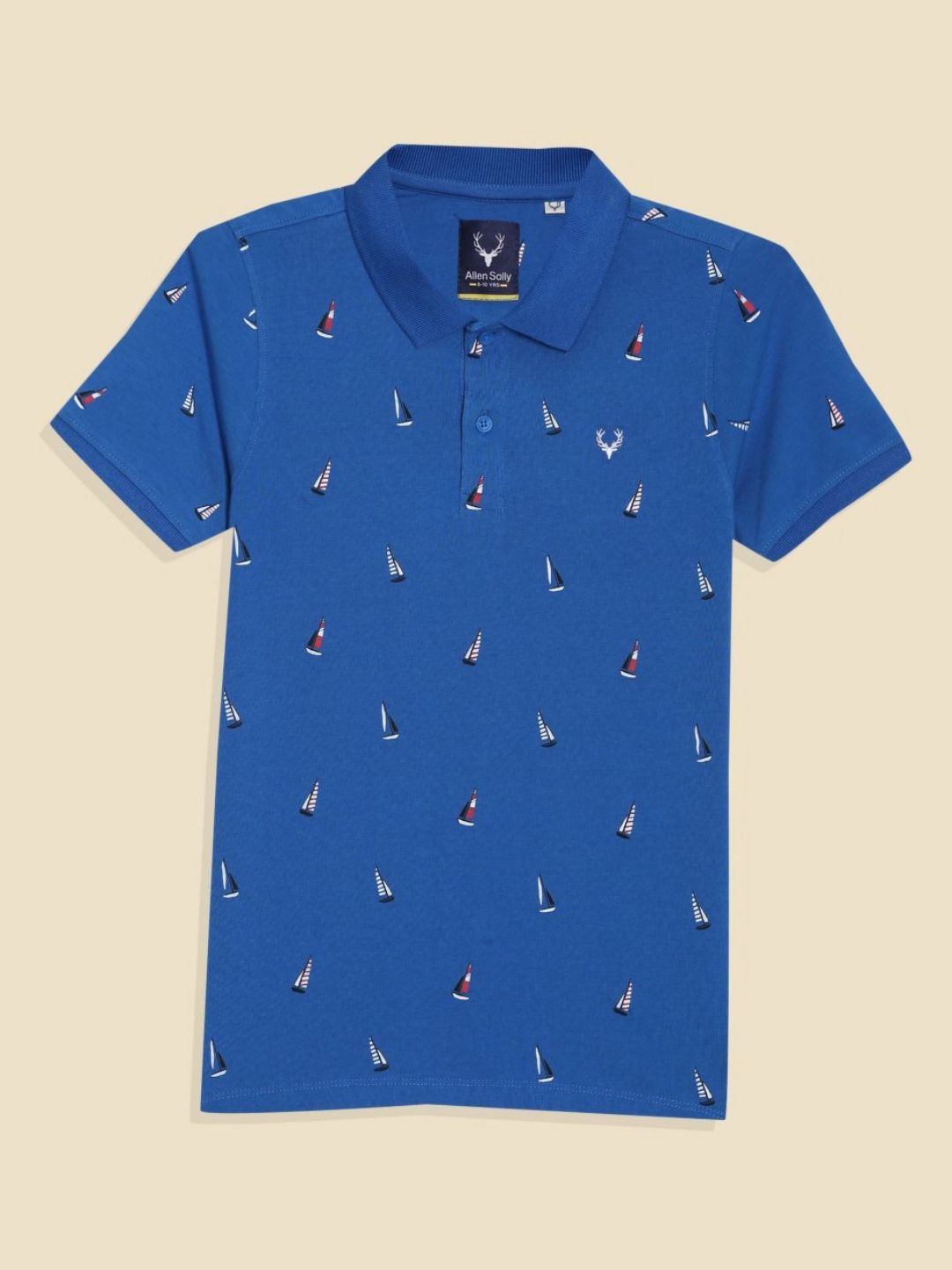 Allen Solly Junior Boys Printed Polo Collar T-shirt
