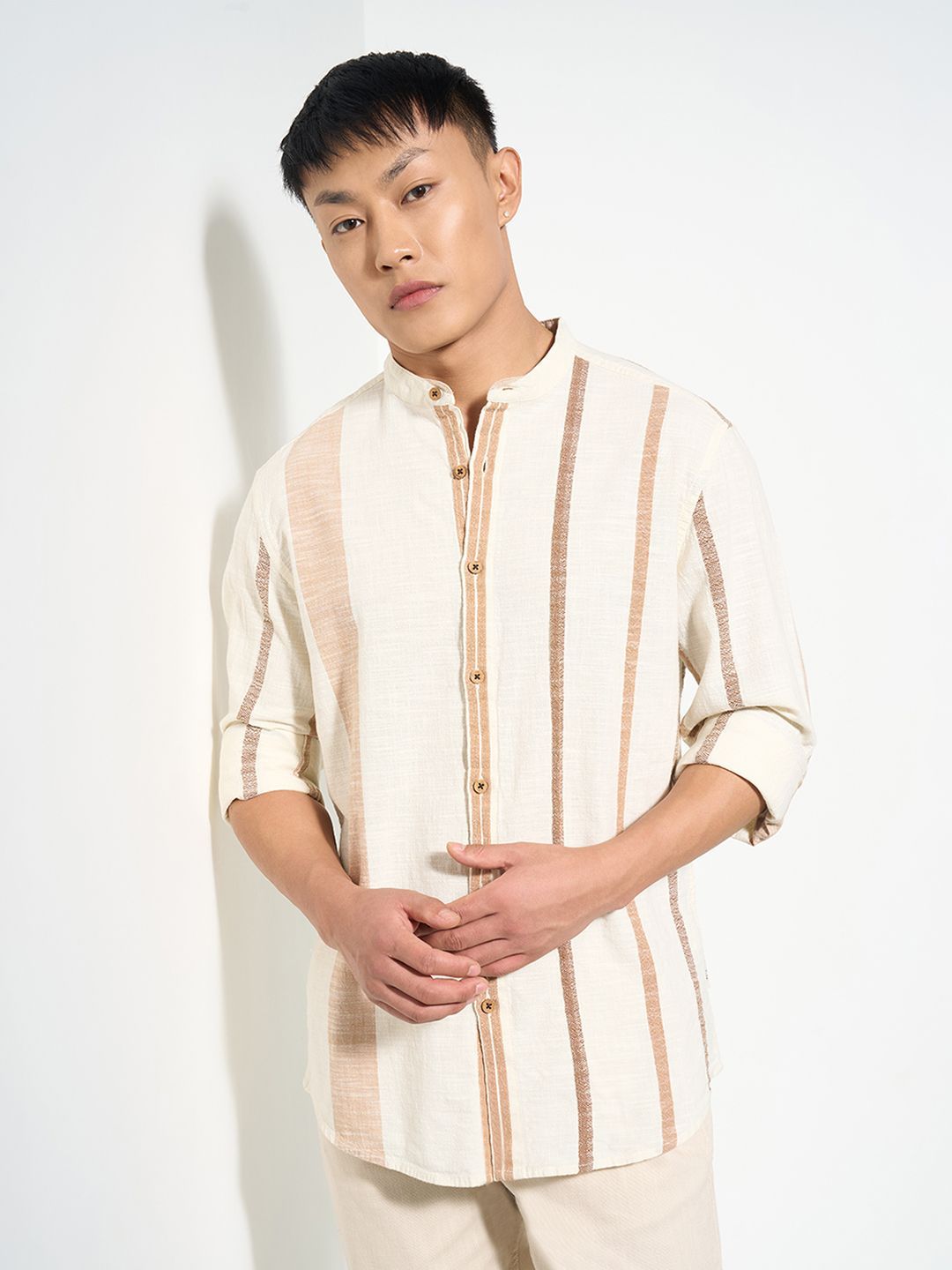 7 Alt by Pantaloons Men Opaque Casual Shirt