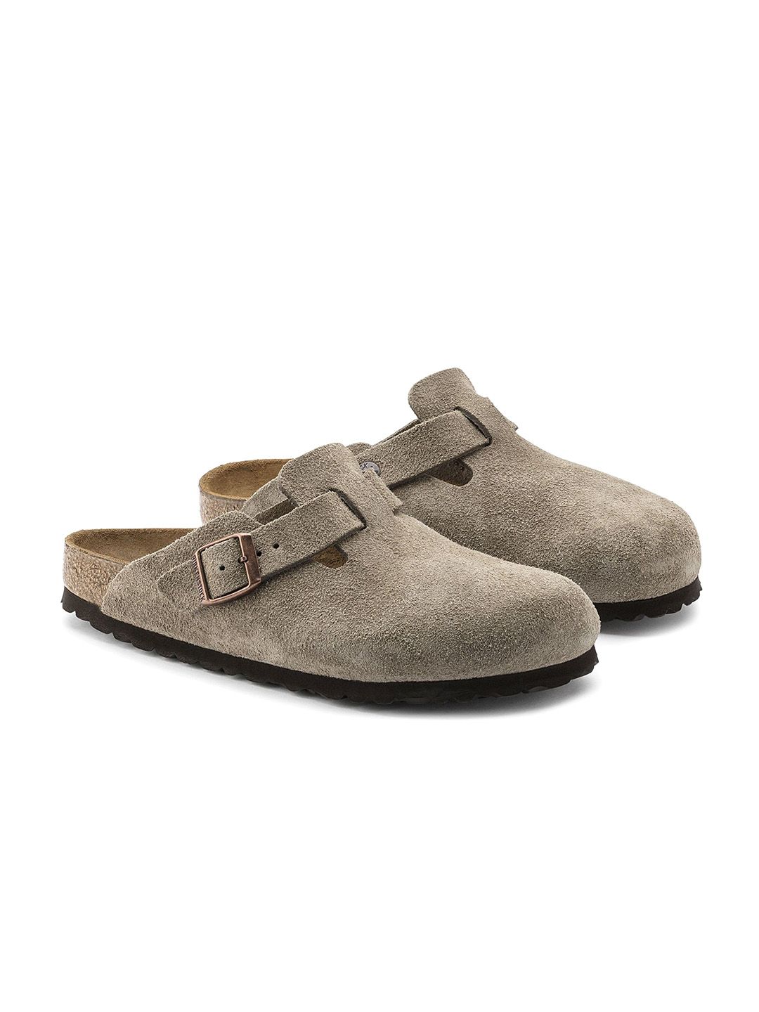 Buy Birkenstock Boston Unisex Regular Width Beige Leather Sandal