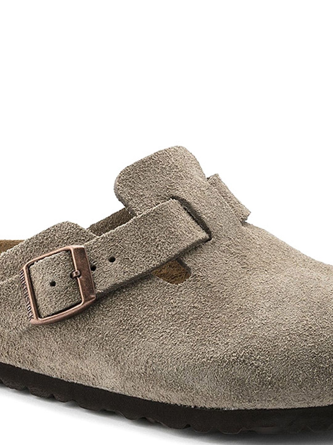 Buy Birkenstock Boston Unisex Regular Width Beige Leather Sandal