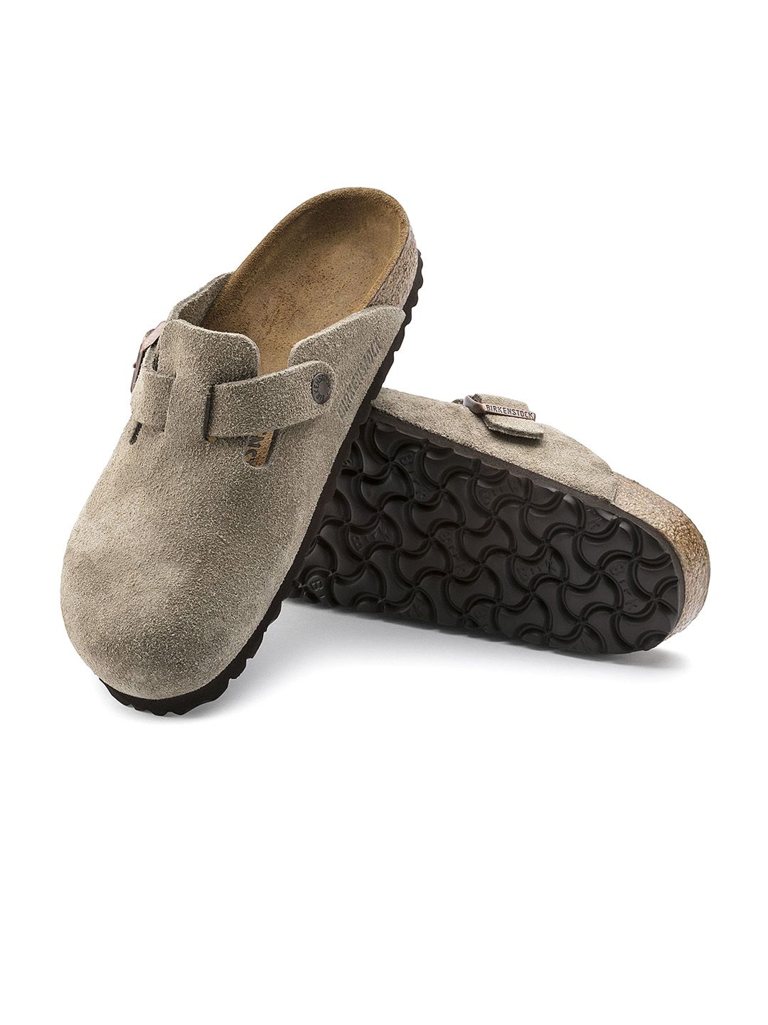 Buy Birkenstock Boston Unisex Regular Width Beige Leather Sandal