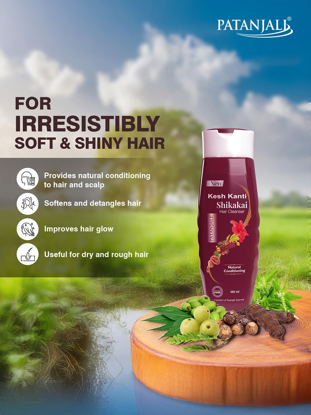 Buy Patanjali Kesh Kanti Shikakai Hair Cleanser with Bhringraj