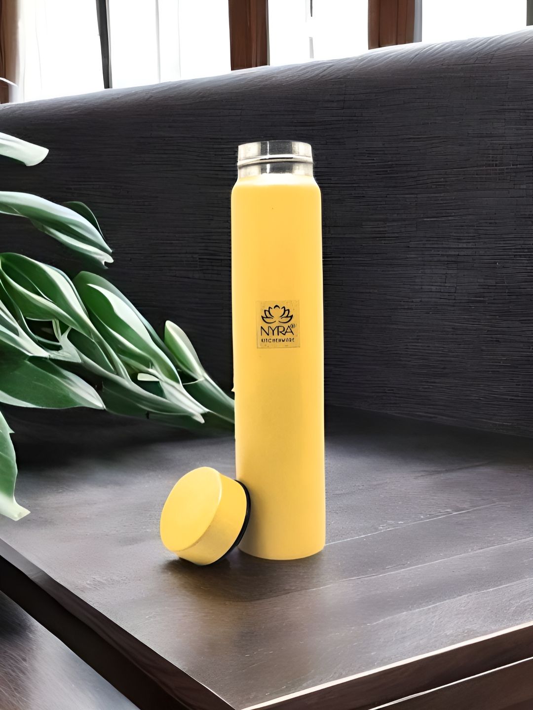 Nyra Kitchenware Yellow Brand Logo Stainless Steel Light-weight Water Bottle - 450ml