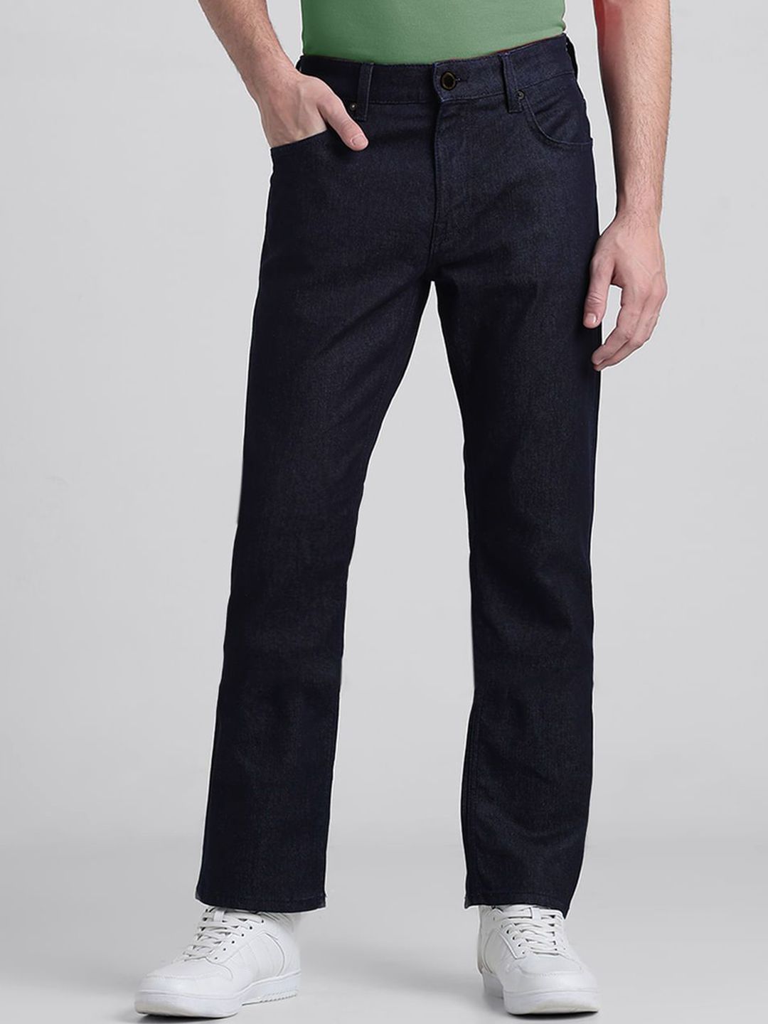 fineblu Men Stretchable Mid Rise Cotton Canvas Jeans