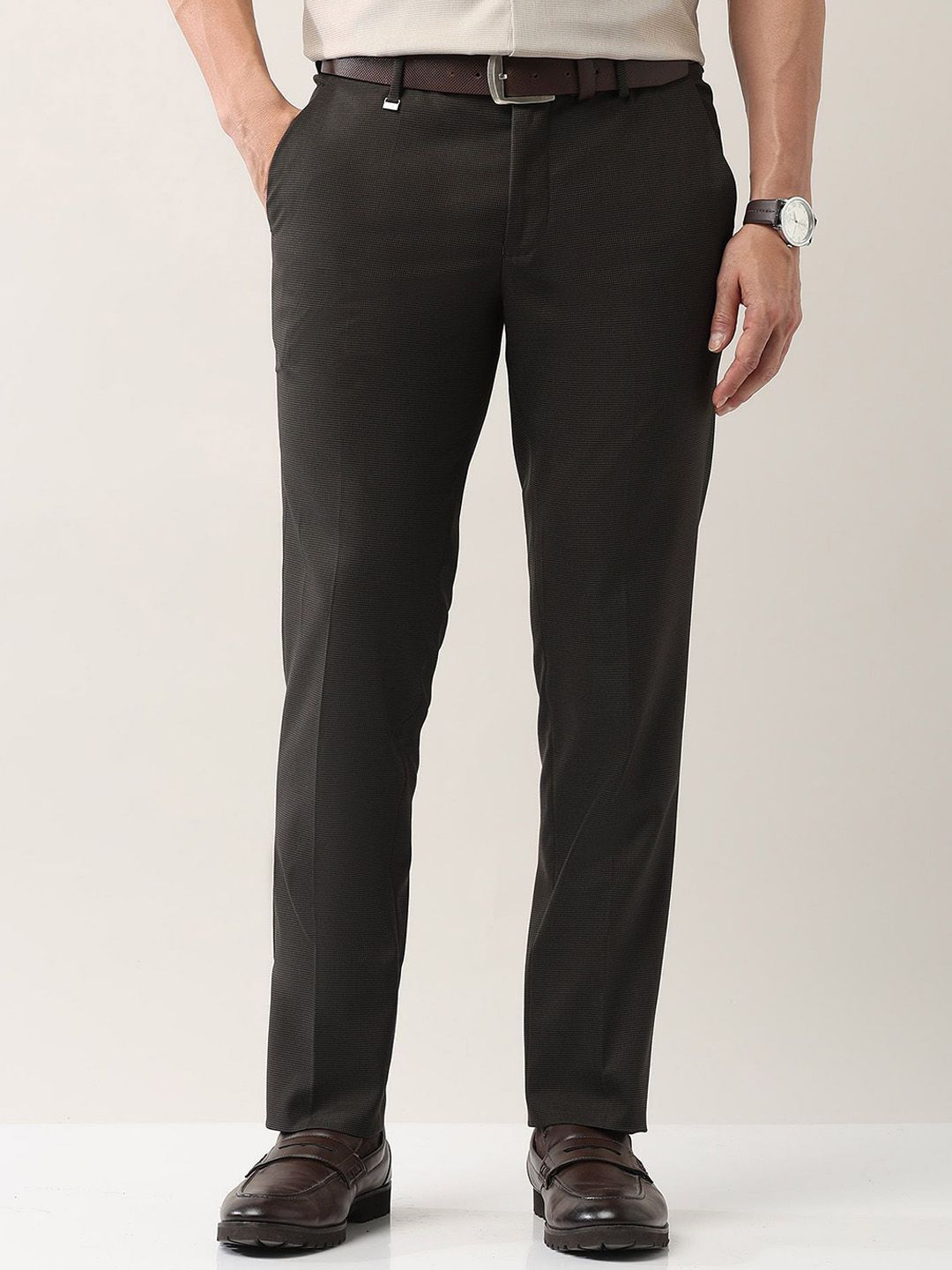 AD By Arvind Men Slim Fit Trousers